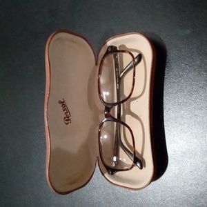 Persol square brown glasses frames
